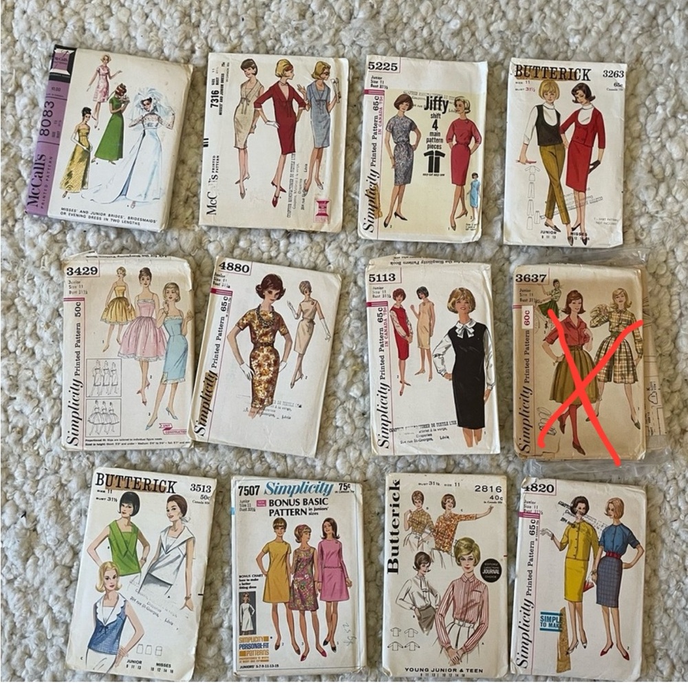 VTG Sewing Patterns 1950-1970’s (28 total)